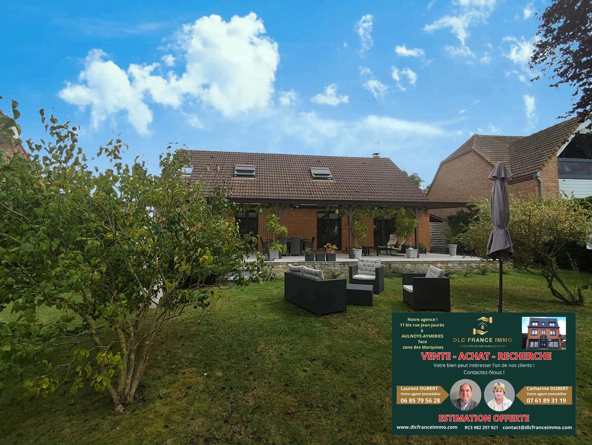 Vente d'un pavillon moderne avec jardin à Bachant - Belle opportunité 