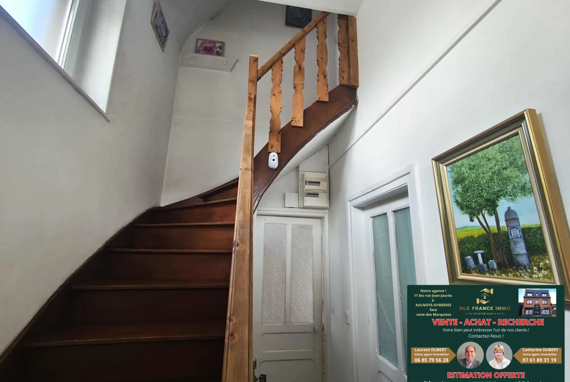Maison individuelle de 79 m² à Aulnoye avec terrain de 200 m², garage et potentiel d'aménagement 