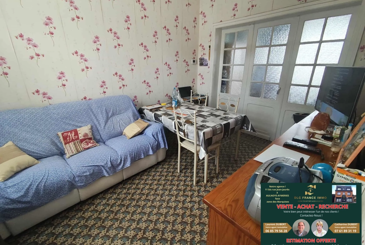 Maison individuelle de 79 m² à Aulnoye avec terrain de 200 m², garage et potentiel d'aménagement 
