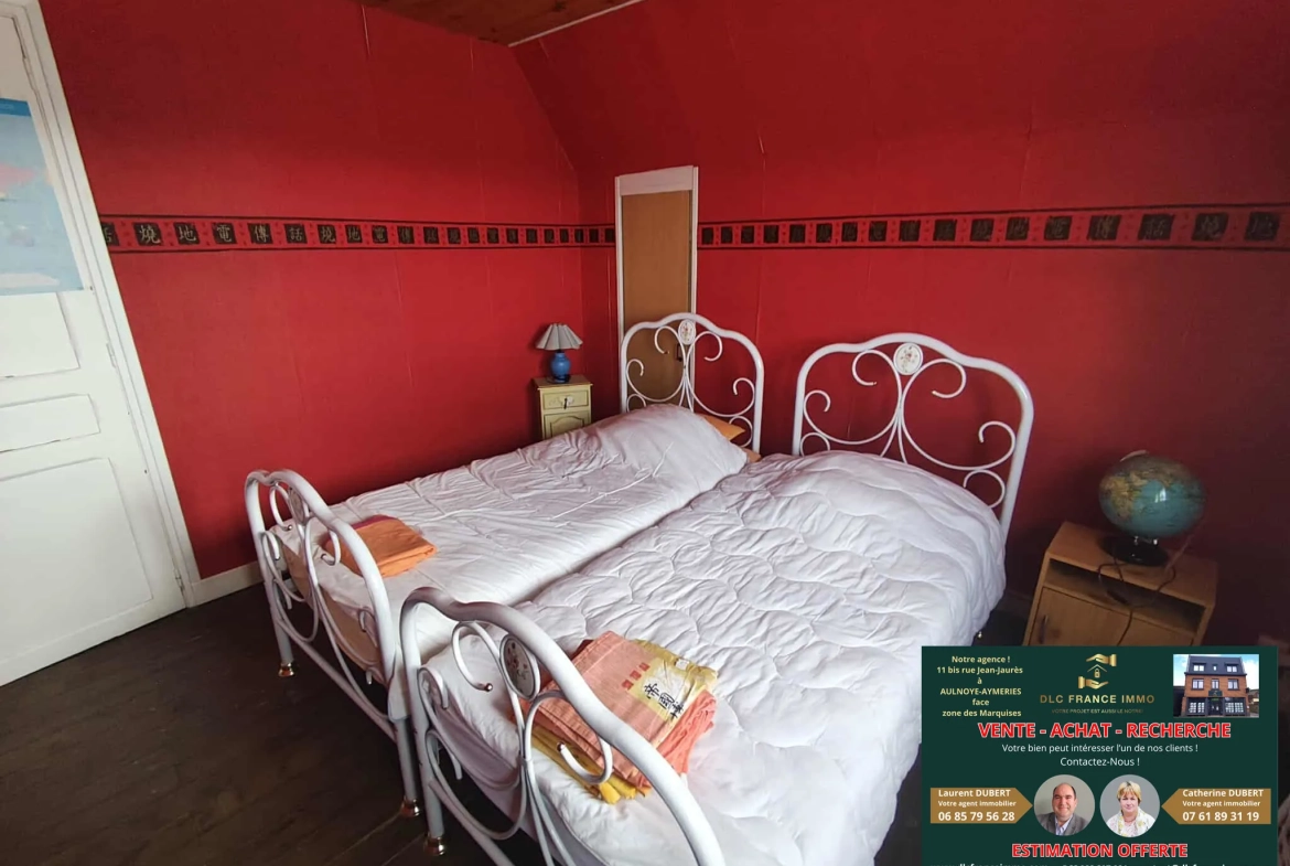 Maison individuelle de 79 m² à Aulnoye avec terrain de 200 m², garage et potentiel d'aménagement 
