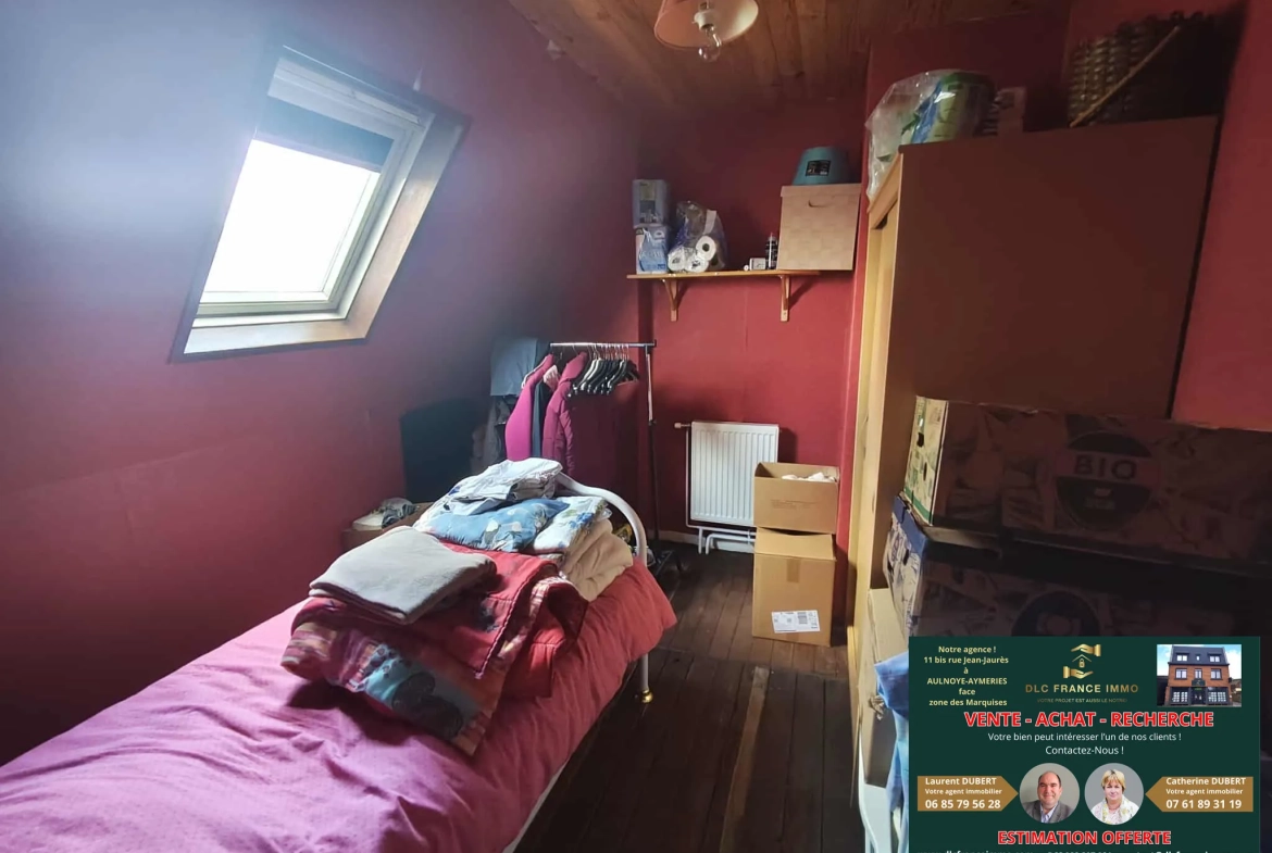 Maison individuelle de 79 m² à Aulnoye avec terrain de 200 m², garage et potentiel d'aménagement 