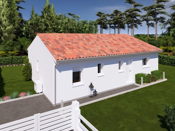 Maison neuve avec 3 chambres à Linxe, proche de l’océan