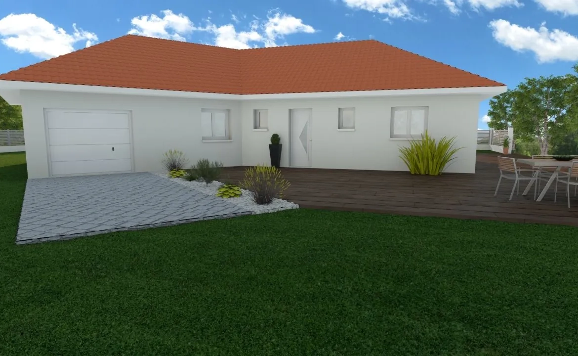 Maison neuve de 85m² à Morestel, construction personnalisable dans un environnement calme 