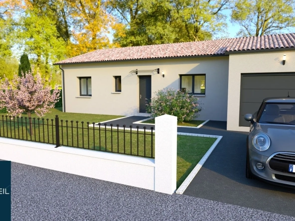 Maison neuve de 90 m² avec garage à Le Burgaud, proche Toulouse