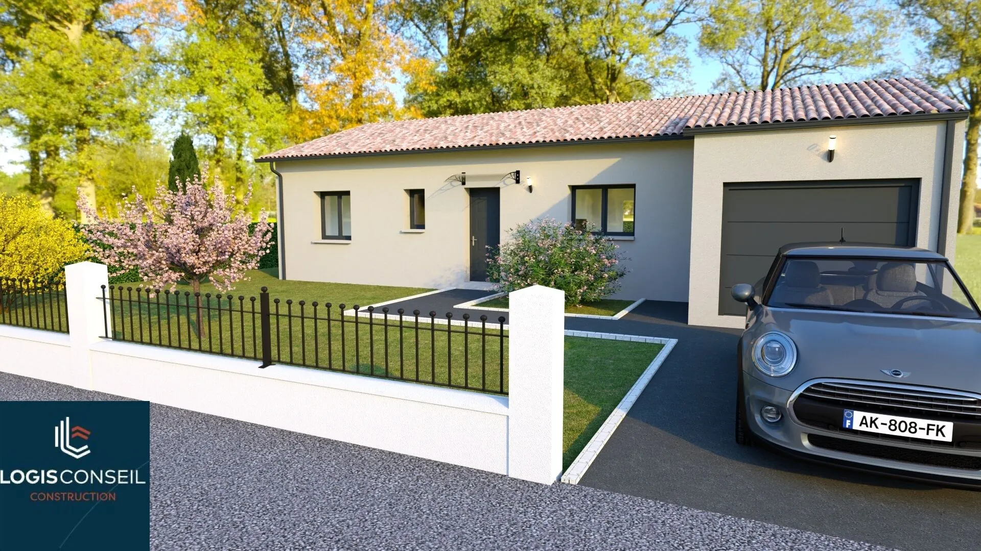 Maison neuve de 90 m² avec garage à Le Burgaud, proche Toulouse 