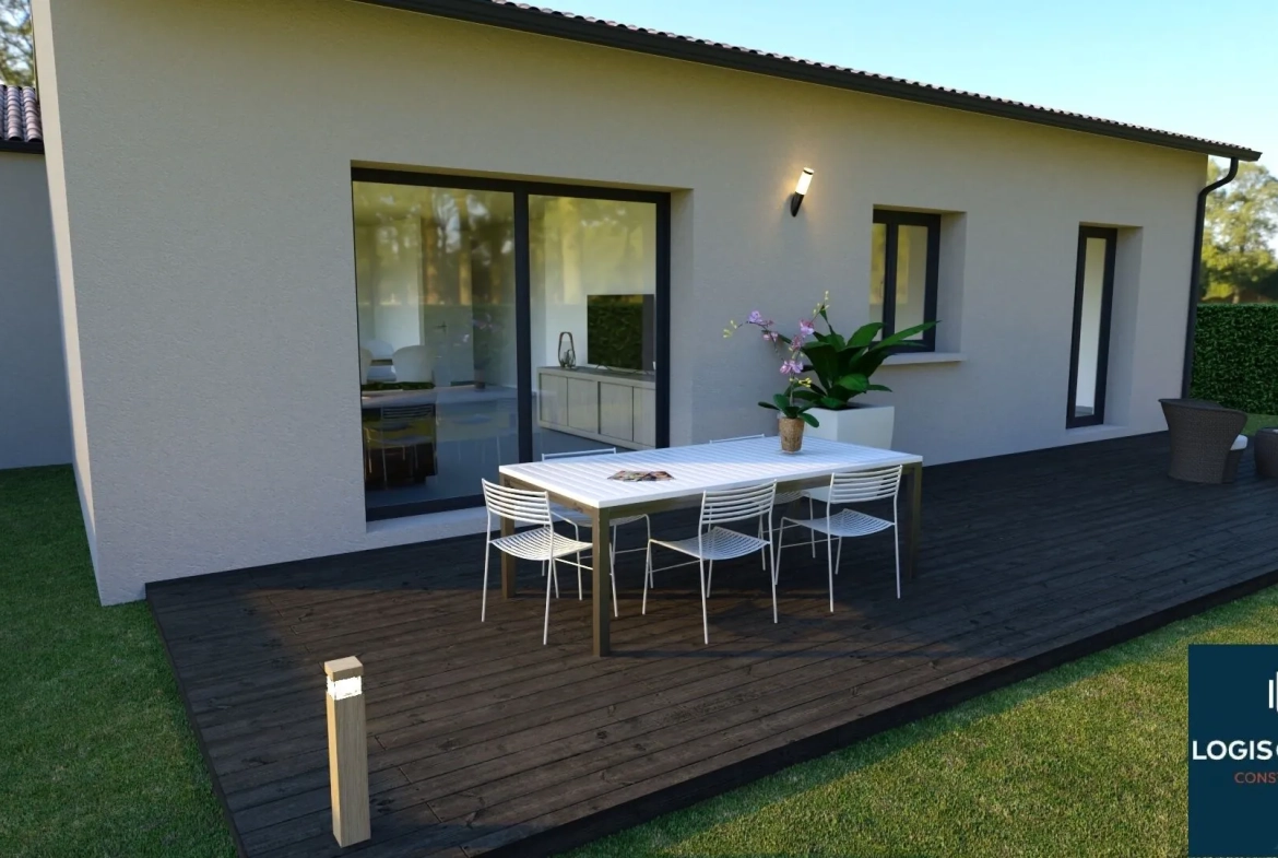 Maison neuve de 90 m² avec garage à Le Burgaud, proche Toulouse 