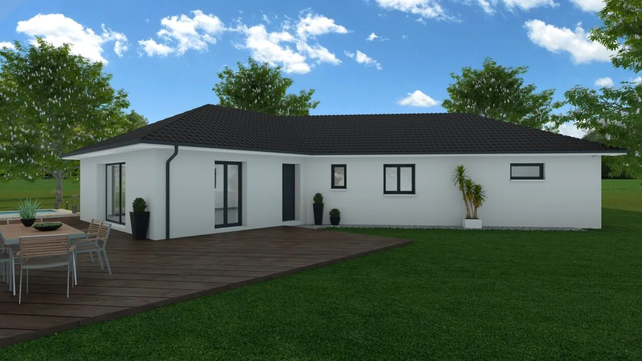 Maison neuve 85 m² à Lhuis avec jardin et conformité environnementale 