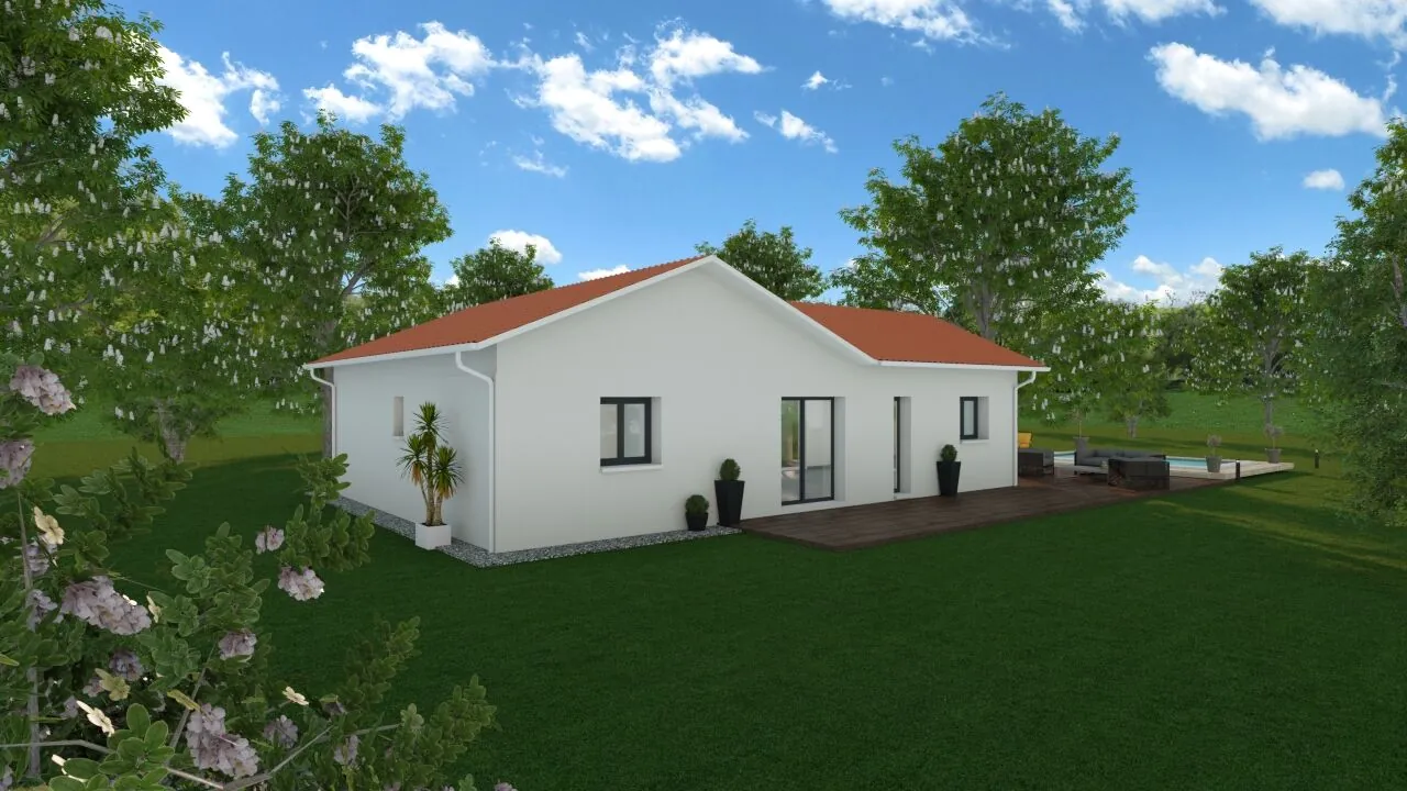 Maison neuve 85 m² à Lhuis avec jardin et conformité environnementale 