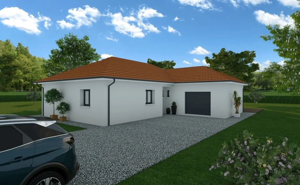 Maison neuve 85 m² à Lhuis avec jardin et conformité environnementale 