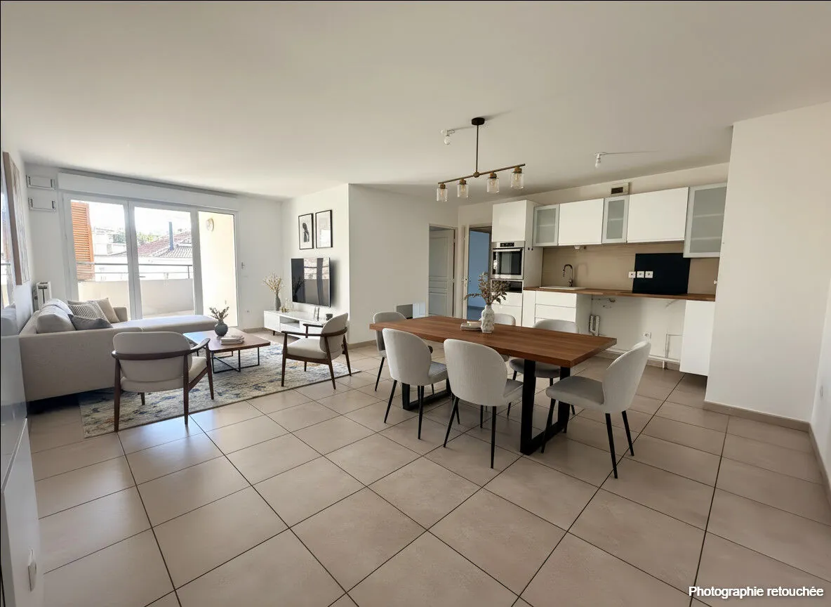 Appartement 3 pièces avec terrasse à Marseille, quartier du Rouet 