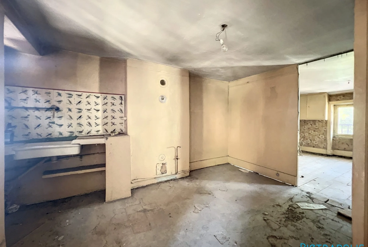 Maison de ville à Tarare avec duplex, caves et local, idéale pour grands projets ou famille 