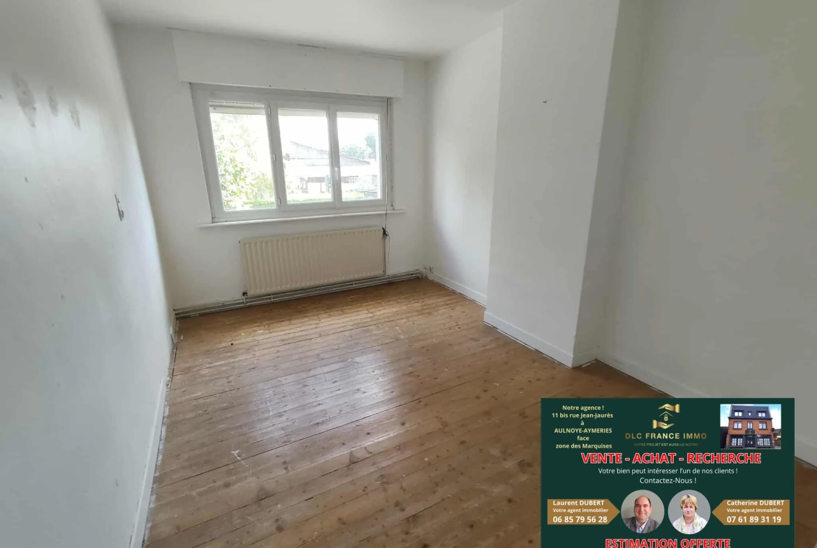 Maison semi-individuelle à rafraîchir à Englefontaine - Grand terrain de 696 m² 