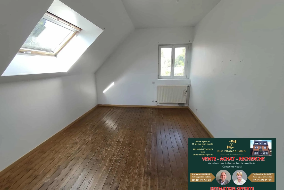 Maison semi-individuelle à rafraîchir à Englefontaine - Grand terrain de 696 m² 