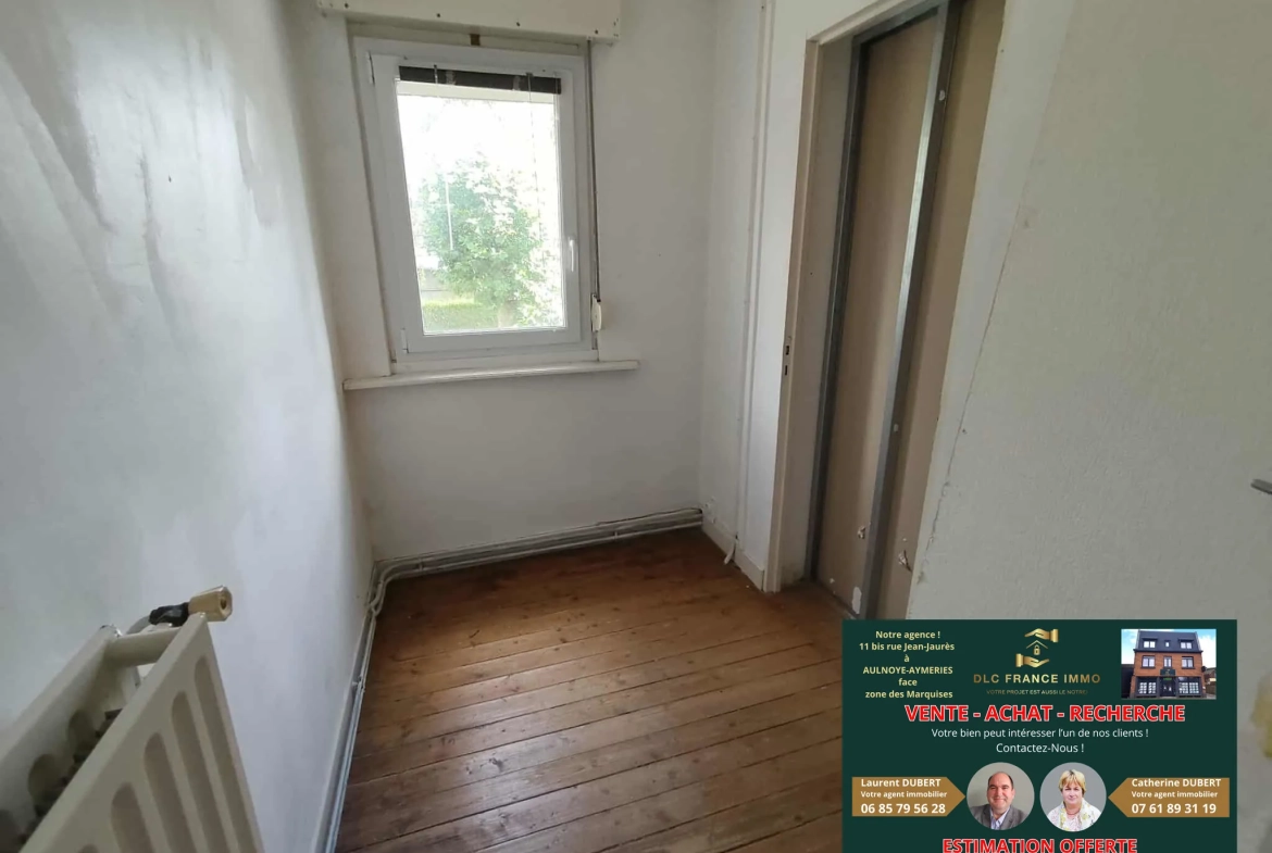 Maison semi-individuelle à rafraîchir à Englefontaine - Grand terrain de 696 m² 