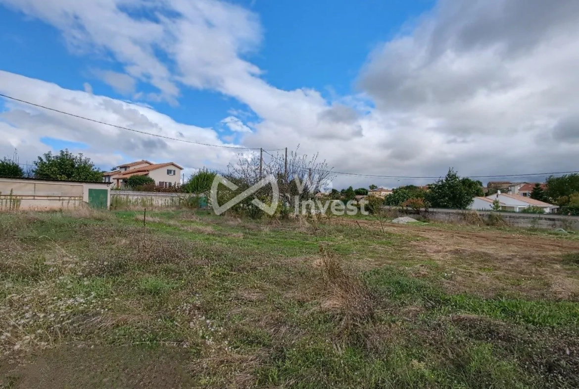 Terrain constructible de 879 m² à Vernosc-lès-Annonay, prise directe à saisir 