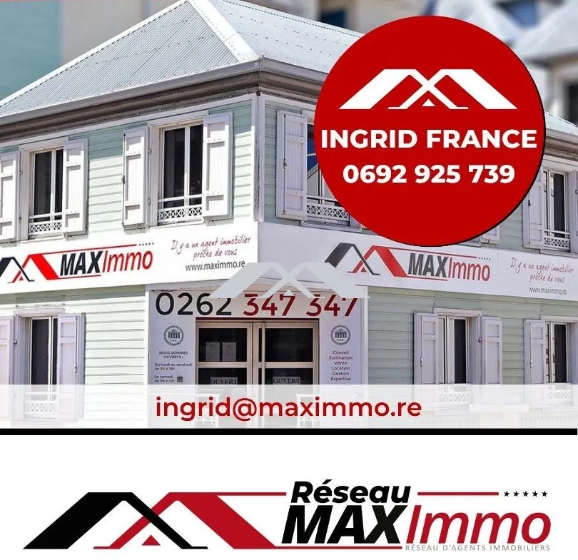 Terrain constructible de 533 m² à Saint Joseph en bord de ravine 