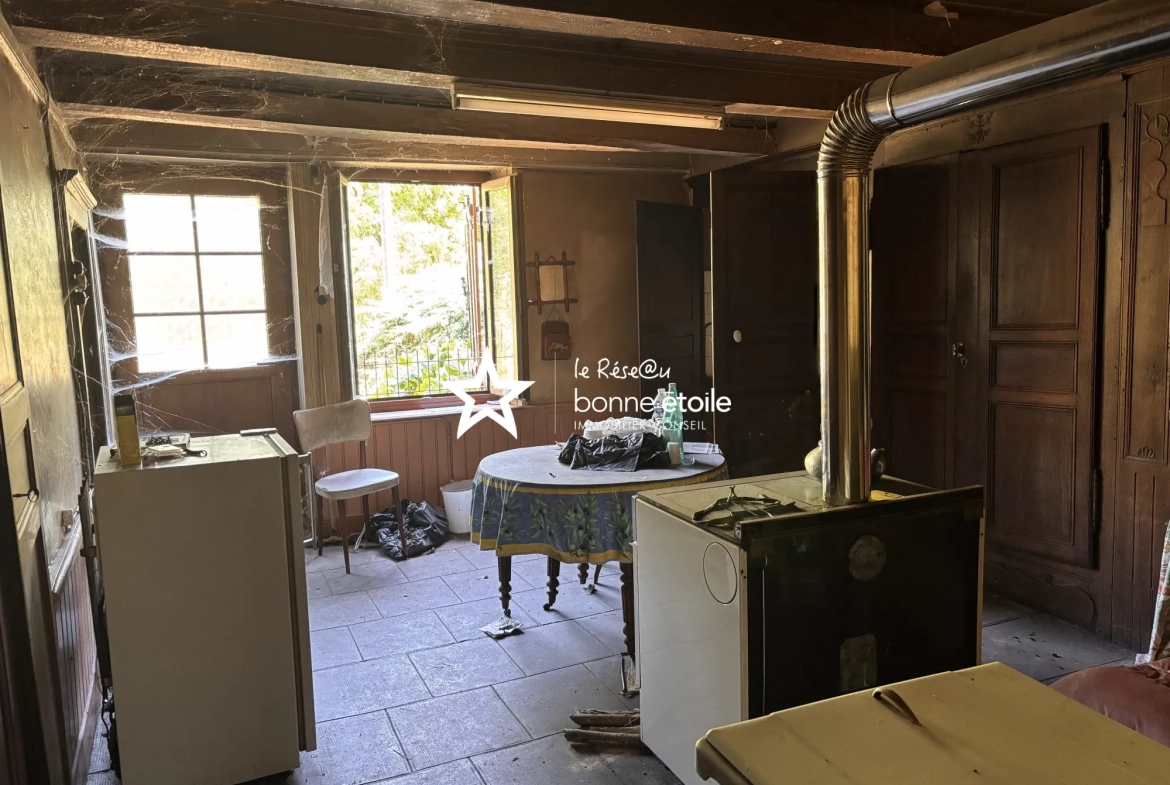 À vendre maison et grange à rénover à Damremont, Haute-Marne – Potentiel exceptionnel 