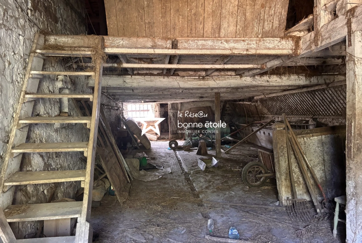 À vendre maison et grange à rénover à Damremont, Haute-Marne – Potentiel exceptionnel 
