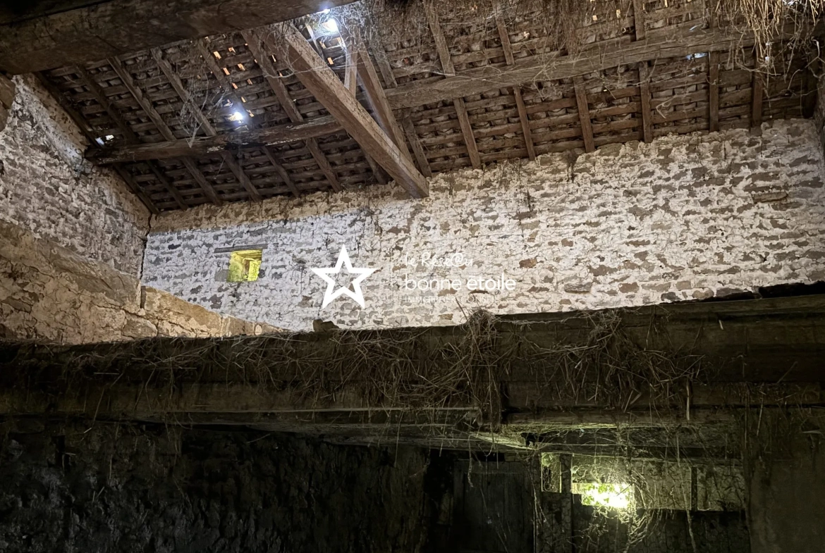 À vendre maison et grange à rénover à Damremont, Haute-Marne – Potentiel exceptionnel 