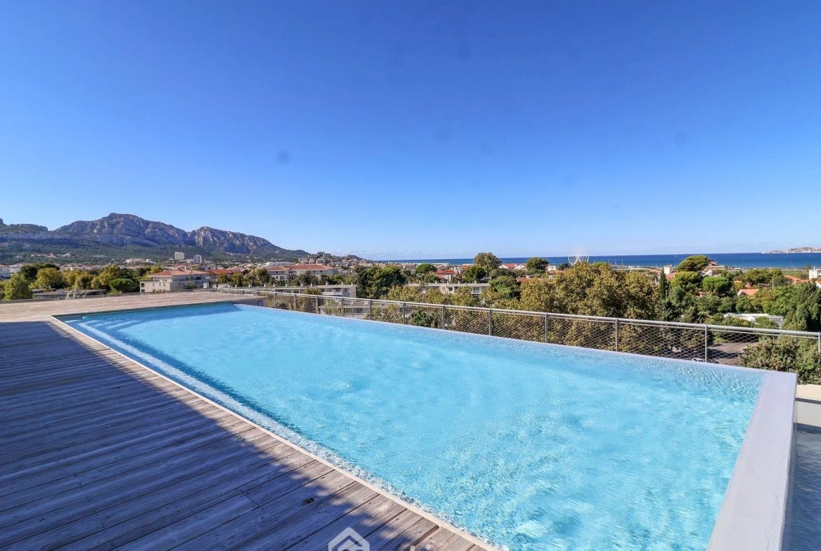 Appartement 3 pièces de 54 m² avec terrasse à Sainte Anne - Résidence neuve avec piscine à Marseille 