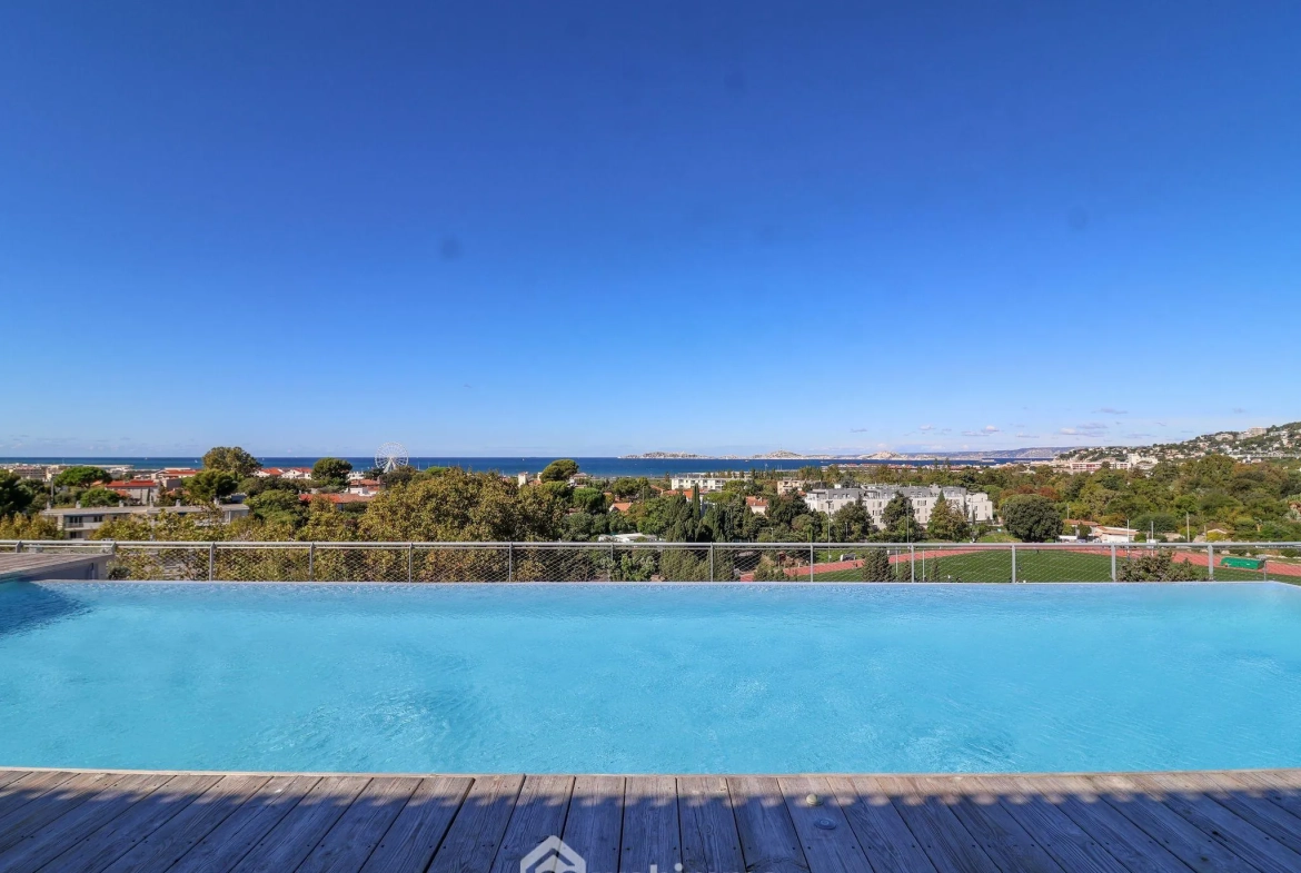 Appartement 3 pièces de 54 m² avec terrasse à Sainte Anne - Résidence neuve avec piscine à Marseille 