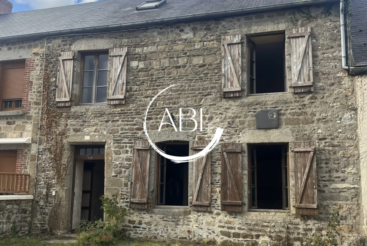 Charmante maison en pierre à vendre dans la Mayenne, 90 m² avec potentiel d'extension 