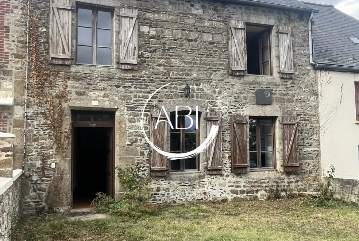 Charmante maison en pierre à vendre dans la Mayenne, 90 m² avec potentiel d'extension 