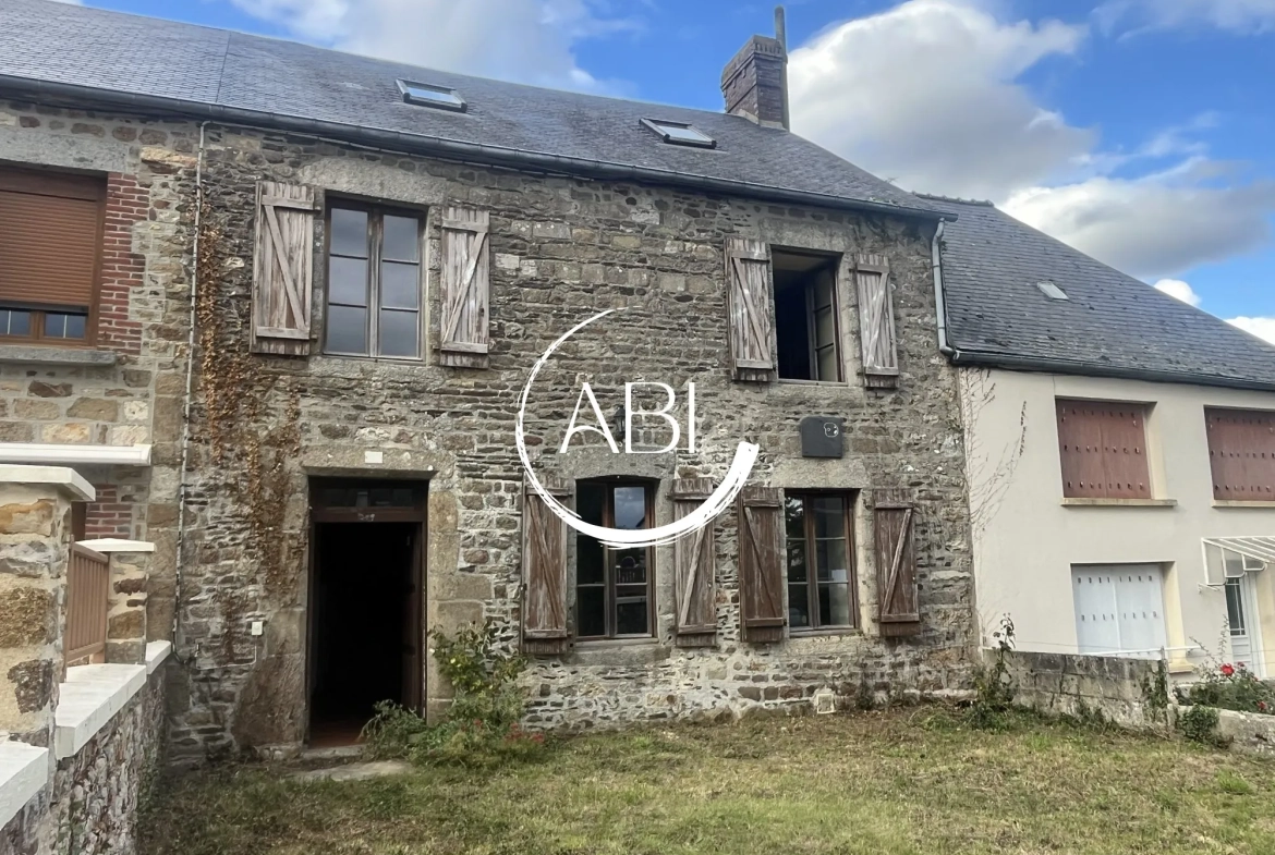 Charmante maison en pierre à vendre dans la Mayenne, 90 m² avec potentiel d'extension 