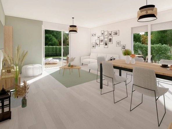 Projet de maison modulable sur terrain de 976 m² à Port de Lanne