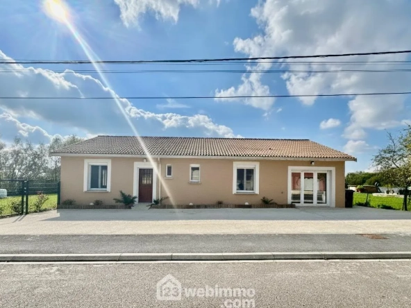 Charmante maison de plain-pied à Samogneux, proche Verdun, 3 chambres, terrain clos, confort moderne