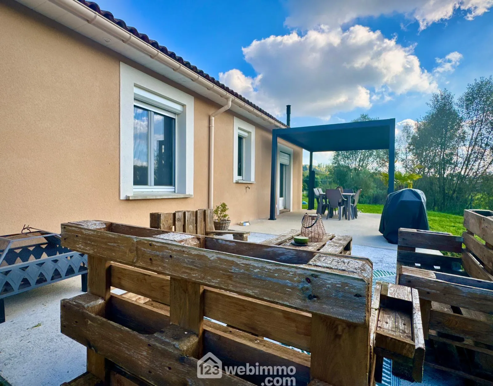 Charmante maison de plain-pied à Samogneux, proche Verdun, 3 chambres, terrain clos, confort moderne 