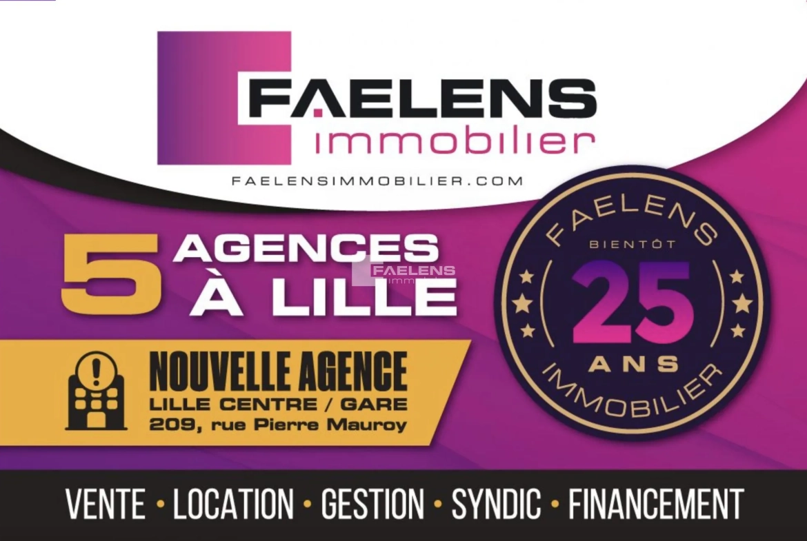 Appartement duplex de 15 m² à Lille Saint-Michel, secteur recherché 