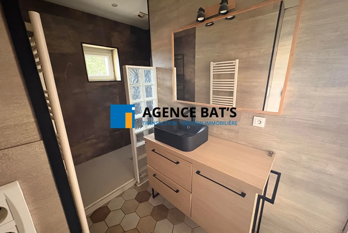 Appartement rénové de 85 m² avec terrain et caves à La Talaudière 