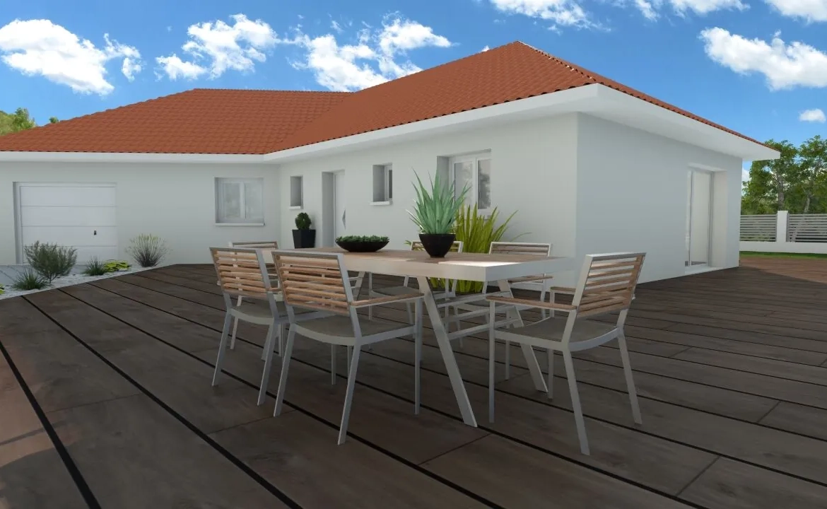 Maison neuve de 85m² avec grand jardin à Corbelin | Construction écologique 