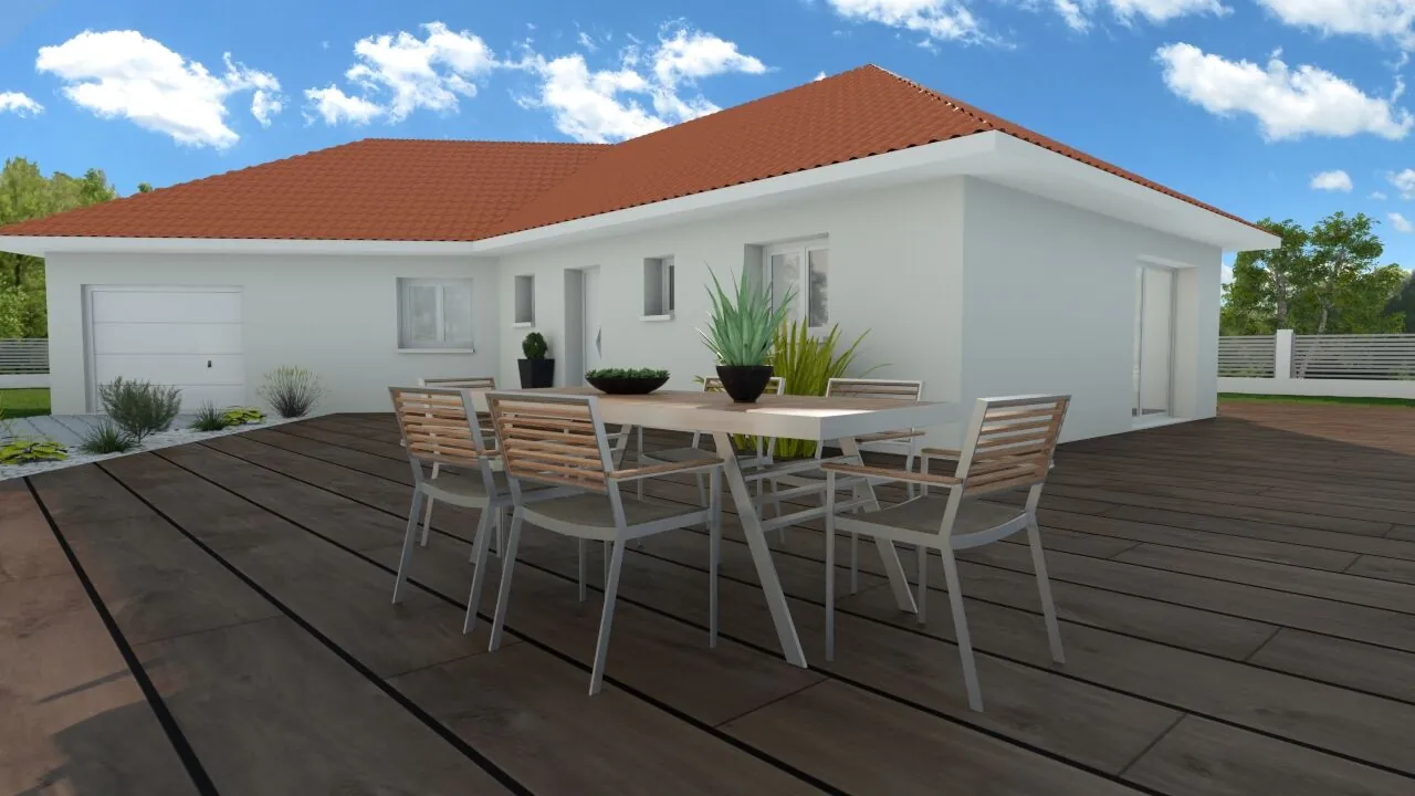 Maison neuve de 85m² avec grand jardin à Corbelin | Construction écologique 
