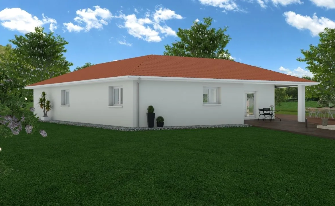 Maison neuve de 85m² avec grand jardin à Corbelin | Construction écologique 