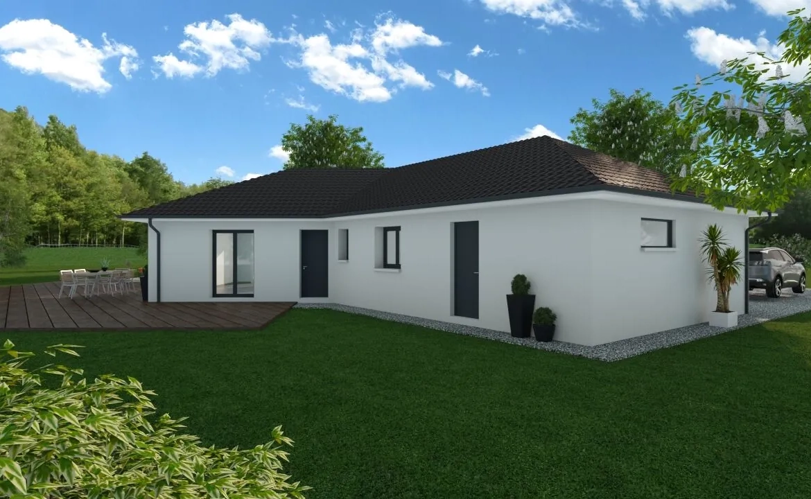 Maison neuve de 85m² avec grand jardin à Corbelin | Construction écologique 