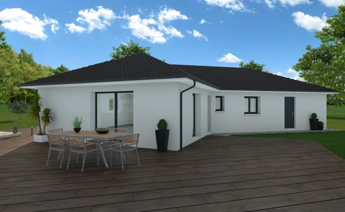 Maison neuve de 85m² avec grand jardin à Corbelin | Construction écologique 
