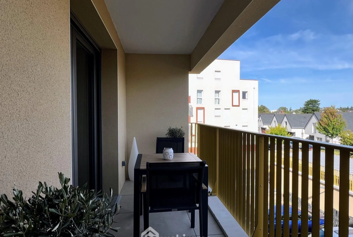 Appartement T2 de 52 m² aux Ponts-de-Cé avec balcon loggia, livraison 2025 