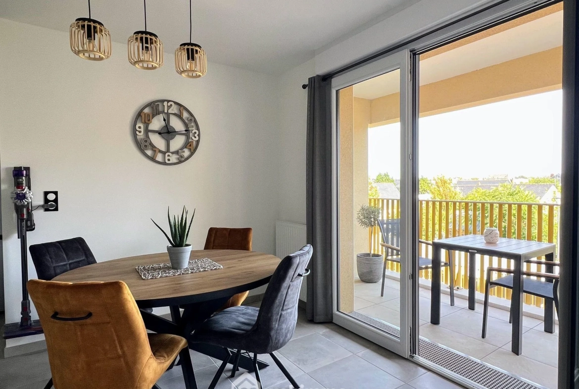 Appartement T2 de 52 m² aux Ponts-de-Cé avec balcon loggia, livraison 2025 