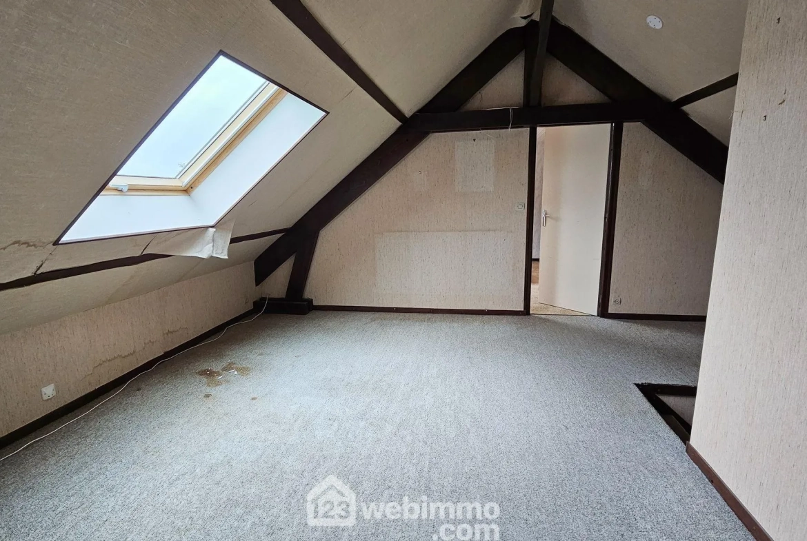 Maison à vendre de 108 m² à Treuzy-Levelay, proche Nemours, idéal pour rénovation avec grand terrain 