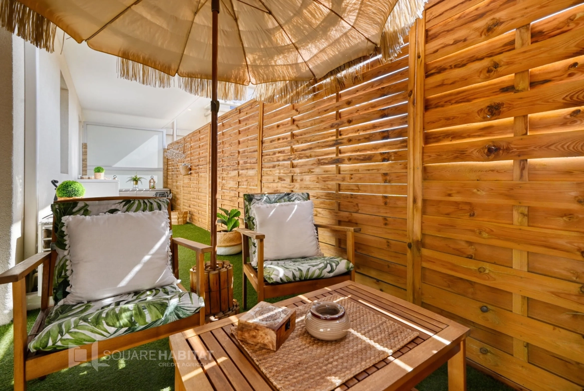 Appartement 3 pièces avec terrasse et parking à Marseille 13014 