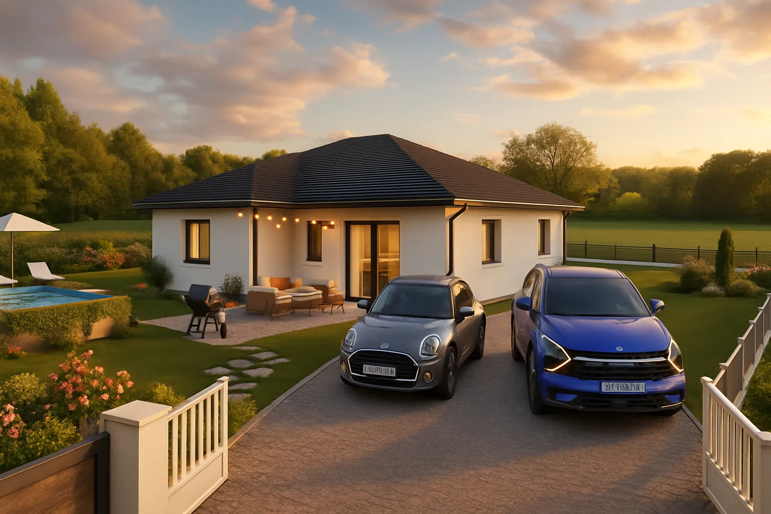 Maison neuve moderne de 90 m² à Biol, conforme RE 2020, avec grand jardin 