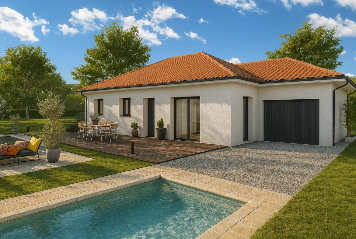 Maison neuve moderne de 90 m² à Biol, conforme RE 2020, avec grand jardin 