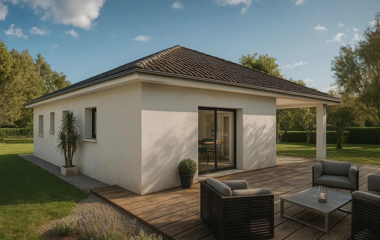 Maison neuve de 90 m² avec 3 chambres à Dolomieu - Performance RE2020 