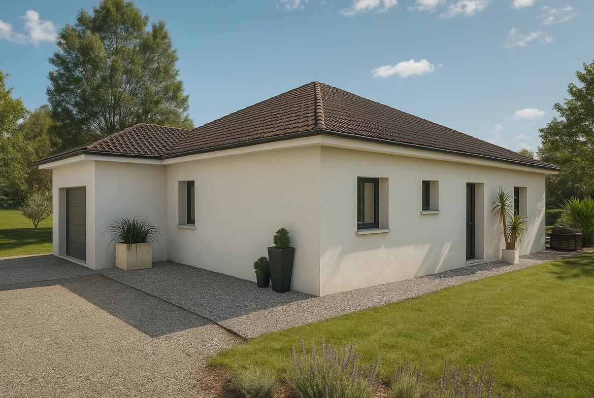 Maison neuve de 90 m² avec 3 chambres à Dolomieu - Performance RE2020 