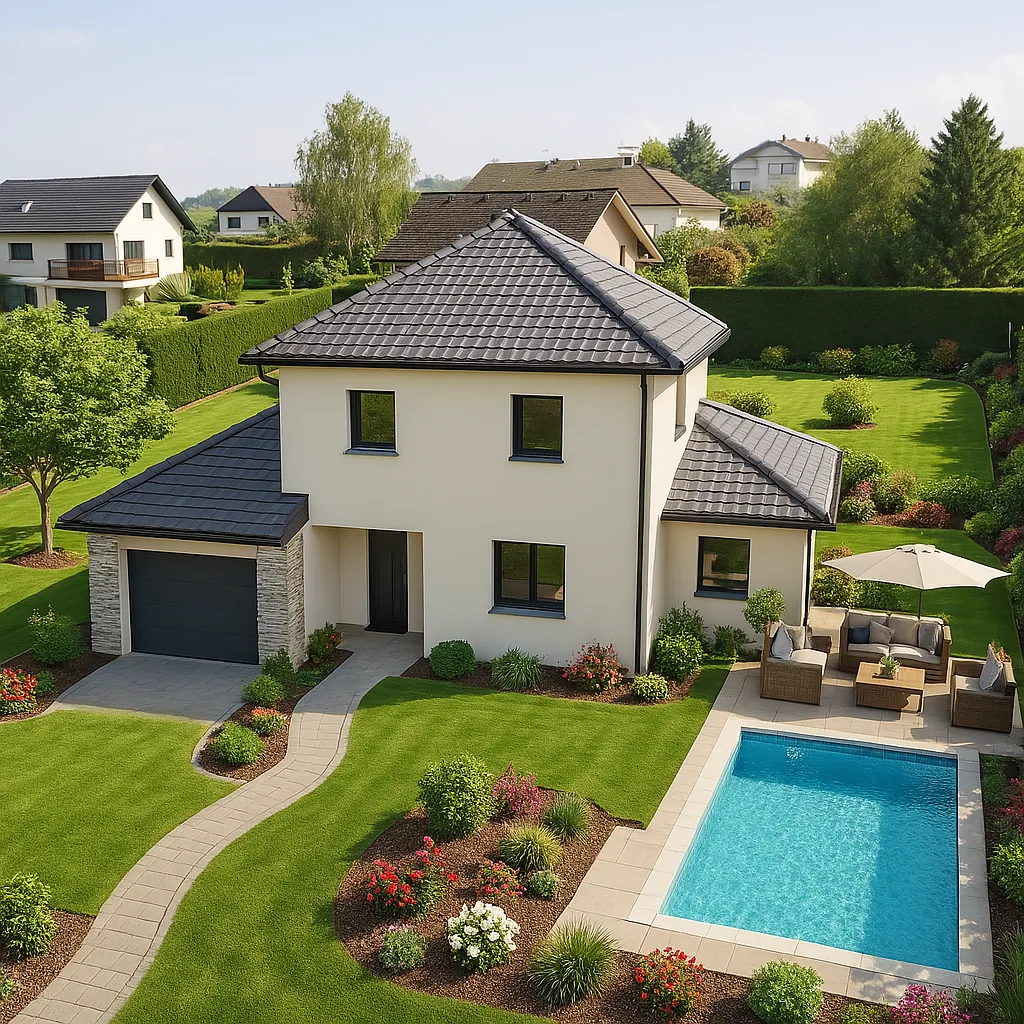 Maison neuve 90 m² à Châtonnay avec jardin et 3 chambres 