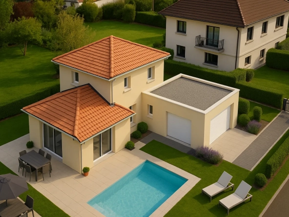 Maison neuve de 90 m² avec jardin à Virieu - Pavillons des Alpes