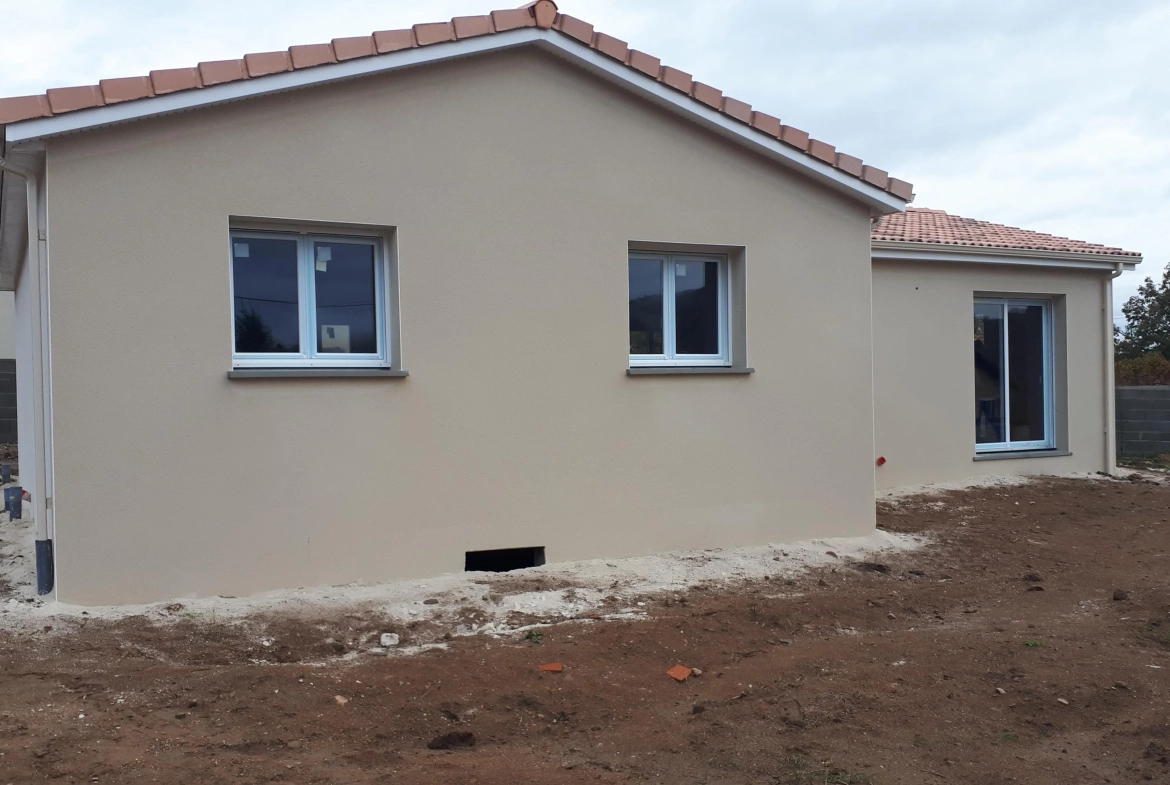 Construction de maison 85 m² à Annonay avec 3 chambres et terrain de 500 m² 