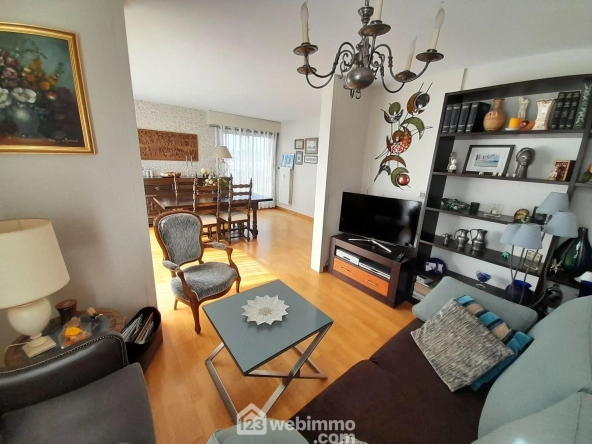 À vendre appartement de 93 m² à Rouen, île Lacroix avec 3 chambres et balcons